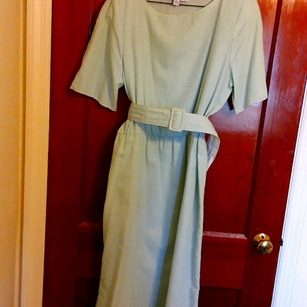 Alison Peter's GIGHAM Dress VTG 1980s